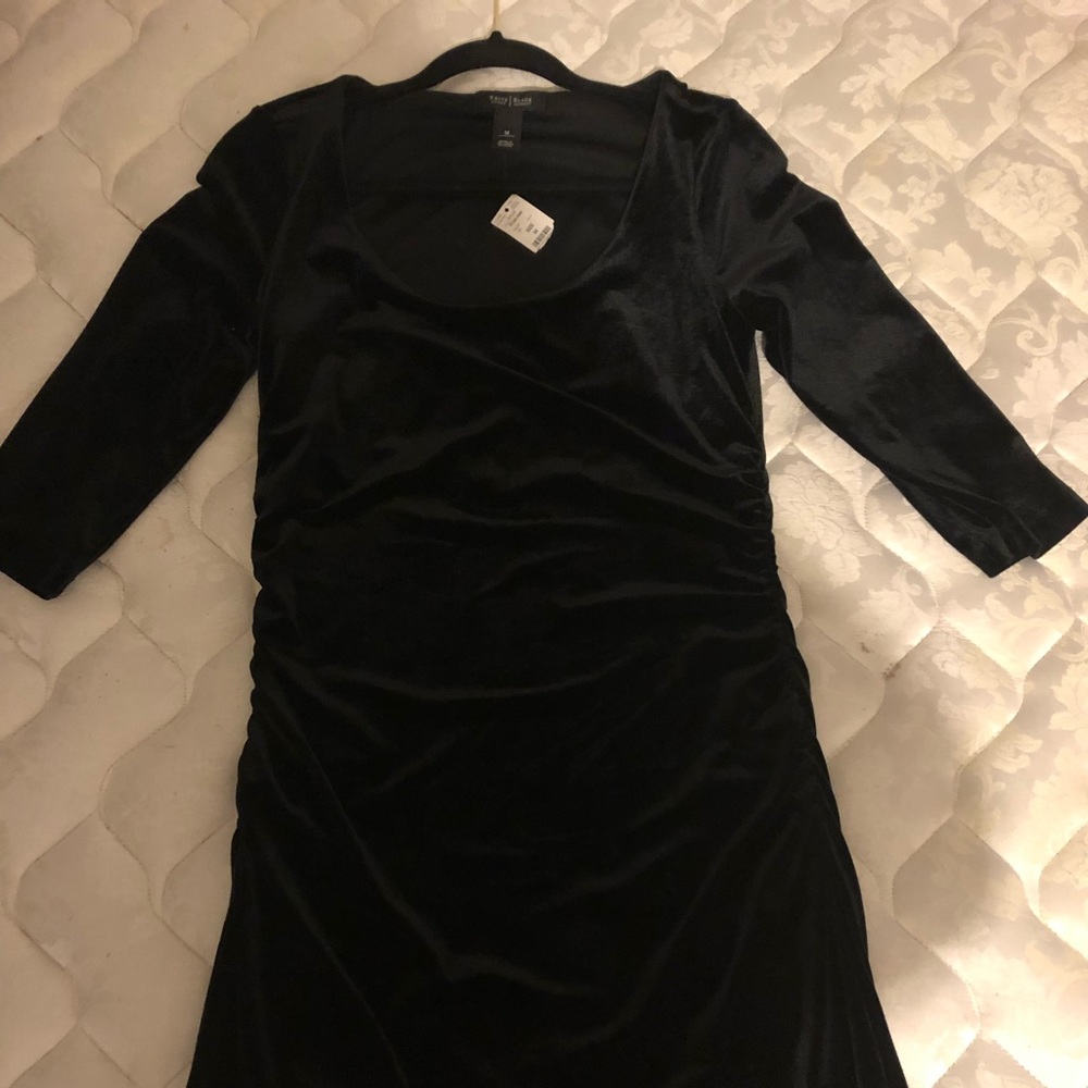 White house black market velvet dress
